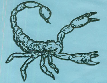 embroidery digitizing scorpion